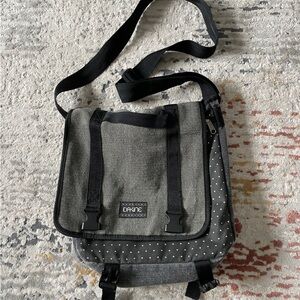 Dakine Charcoal and Black Messenger / Satchel / Crossbody Bag
